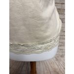 Vtg 90s Y2K Lace Trim Cami Sz L Babydoll Tank Top Ivory Sequins Fairy Coquette Photo 2