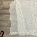 Cute Options NWT White Midi Lightweight Bathing Suit Cover With Crochet Detail S Photo 6