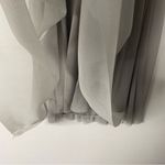 Badgley Mischka Mini Dress 16 Grey Chiffon Embellished Prom Bridesmaids Wedding Photo 7