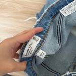 Abercrombie & Fitch  30/10 Curve Love Mom High Rise Shorts Denim Distressed Photo 3