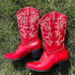 Cowboy / Cowgirl Boots Red Size 6 Photo 0