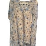 Anthropologie  One September Lyla Tunic Sheer Lilac Blue Boho Sequin Kimono XS Photo 2