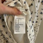 American Eagle  White Mini Dress Dainty Blue Floral Size Medium Photo 3