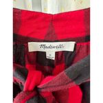 Madewell  100% Cotton Buffalo Check Checkered Gingham Tie-Neck Popover Shirt S Photo 7