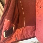 Columbia Dark Coral and White Fleece Lined Winter Coat Size L Photo 3