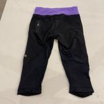 Lululemon Capri Leggings‎ Black and Purple Size 4 Photo 1