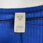 Free People  Blue Dahlia Thermal Waffle Long Sleeve Top Size XS Photo 3