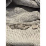 Athleta  Sweatshirt Cotton Blend Hoodie Grey Long Athleisure Workout Size Small Photo 11