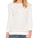 Saylor  Revolve‎ white Kellie cut out sweater size small Photo 0