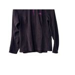 The North Face Dark Purple 1/4 Zip Fleece Long Sleeve Pullover Women's Medium Photo 3