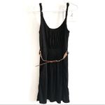 noble u Jersey Black Belted Dress w/Pockets S/M Photo 2