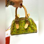 Vintage Y2K  Mini Handbag – Green Logo Print with XOXO Charms Photo 1