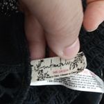 Free People Intimately Womens Black Straps Bralette Top Concert Festival M Photo 2