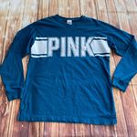 PINK - Victoria's Secret PINK Victoria Secret Long Sleeve Crew Neck Logo Teal Top Tee Photo 2