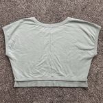 Athleta  Sundown Shirred Tee Pale Green Pullover Short Sleeve Sweatshirt XL Photo 11