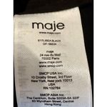 Maje  Lisea Cold-Shoulder Crepe Top 100% Viscose Black S Photo 14