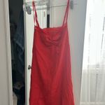 Urban Outfitters Red silk slip dress   Photo 1