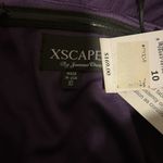 XScape  purple one shoulder cocktail dress women’s size 10 Photo 5