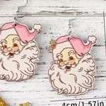 Pink hat Santa super adorable earring Photo 2