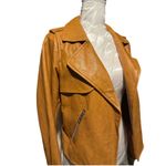 Skies Are Blue Anthropologie  Faux Leather Jacket size XS Photo 3