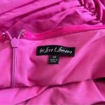 For Love & Lemons  Bali Puff Sleeve Hot Barbie Pink Ruched Bodycon Mini Dress Photo 3