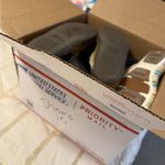 Clarks Mandy Brown Suede Leather Slippers Women’s Sz 9M Faux Fur Indoor/Outdoor Photo 11