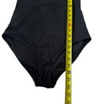 Aerie Black Padded One Piece Swimsuit Women's Swimwear Size Medium | 40-10 Photo 4