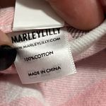 MarleyLilly  large pink grey plaid button down long sleeve embroidered initial J Photo 7