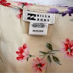 Billabong  Kismet Floral Flutter Sleeve Crepe Minidress In Yellow. Size XSmall. Photo 3