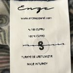 New Enze Apparel Multicolor Abstract Floral Paisley Faux Wrap Long Midi Skirt Green Photo 9