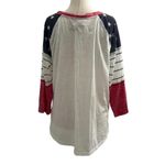 Maurice's White 3/4 Sleeve Independence Day Shirt Size L NWT | 42-44 Photo 1