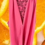 AMBIANCE‎ Apparel Pink Sleeveless with Lace Flowered Back Size L Photo 0