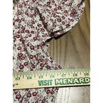 All in Favor All In Favor Floral V-Neck Ruffle Top Size Medium Photo 4