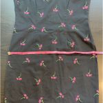 Amanda Smith Amanda‎ Smith Dress Women's 6 Black Pink Floral Flowers Embroidered Sleeveless Photo 9