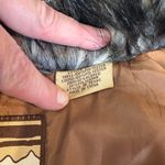 Powder River Outfitters Vest Womens XL Brown Faux Leather/Fur Belted Photo 13