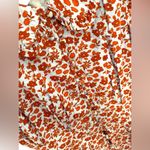 Madewell  floral print purple burnt orange piccola mini button collar mini dress Photo 9