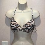 Shade & Shore New Women’s  Zebra Print 34 C Bikini Top NWT Photo 2