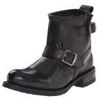 Frye Engineer Shearling Short Black Rubber Coated Waterproof Ankle Boots Size 6 Photo 14