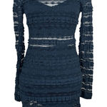 Lush Clothing LUSH Kelly Green Lace Long Sleeve Sweetheart Bodycon Dress Medium Photo 0