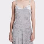 Calvin Klein  crushed velvet silver Mini Dress in Size 8 NWT Photo 10