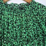 Who What Wear  Green Floral Blouse Photo 2