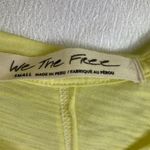 Free People Surf Club Tank Yellow/White NEW Small new with tags Photo 3