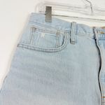 Madewell The Momjean Short Short in Fitzgerald Wash Denim Light Wash Size 29 EUC Photo 2