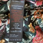 Topshop  Blouse Floral Ruffle Trim Black Sz 2 NWT Photo 11