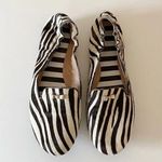 Henri Bendel Sole Ambition Zebra Calf Hair Loafers Black/White Size 8 Photo 0