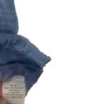 Y2k Size XS‎ Blue Green Mixed Floral Lace Blue Flutter Shirt Patchwork Cotage Photo 5