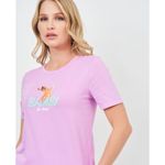ZARA NWOT   X DISNEY BAMBI T SHIRT PURPLE SMALL Photo 4