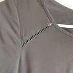 matty m  Black Short Sleeve Dress With Keyhole Photo 3
