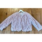 LC Lauren Conrad pink fluffy textured cardigan jacket large Photo 8