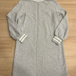 Vineyard Vines  Women’s Varsity Tipped Sweatshirt Dress Gray Heather White Size S Photo 0